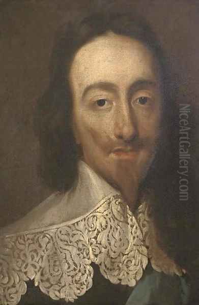 Portrait of Charles I, bust-length Oil Painting by Sir Anthony Van Dyck