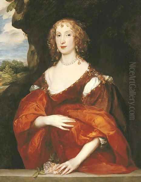 Portrait of Mary Hill, Lady Killigrew Oil Painting by Sir Anthony Van Dyck