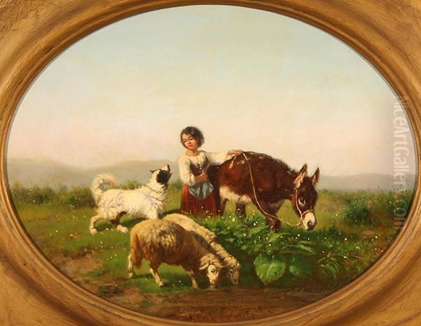 Pastoral Scenes Oil Painting by Antonio Milone