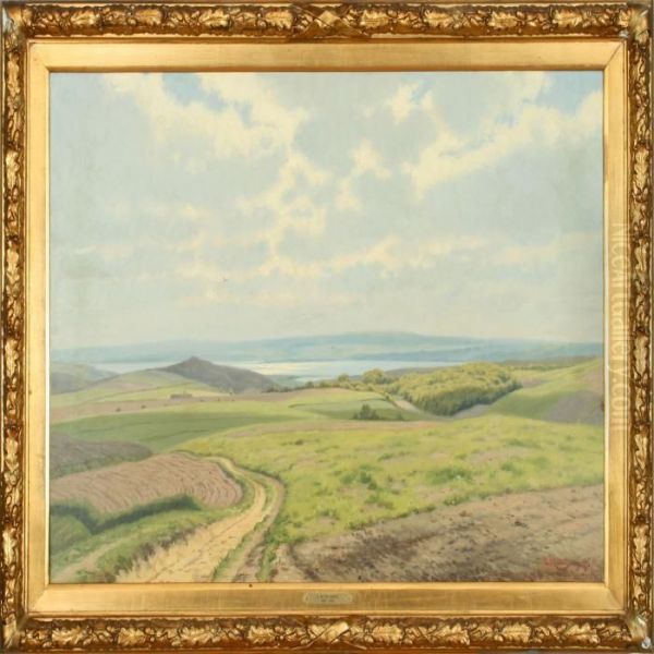 Landscape From Mols Oil Painting by Carl Milton Jensen