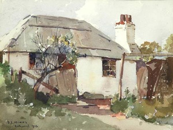 Old House Bathurst Oil Painting by Benjamin Edwin Minns