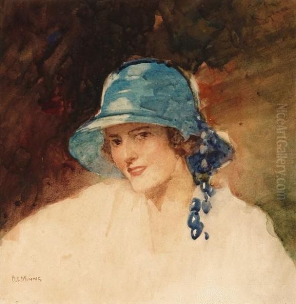 The Blue Hat Oil Painting by Benjamin Edwin Minns