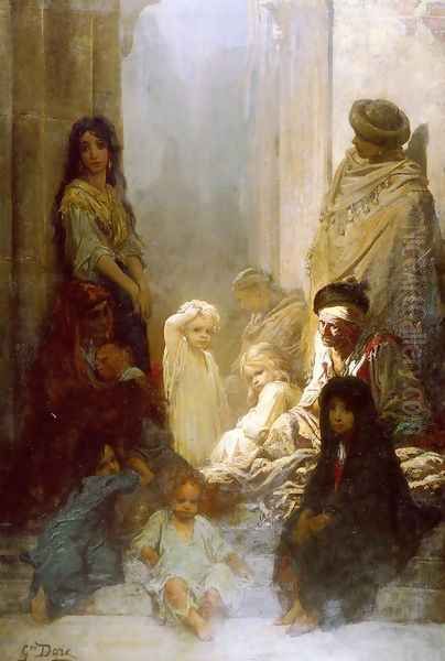 La Siesta (Siesta (Memories of Spain)) (or Souvenir D'Espagne) Oil Painting by Gustave Dore