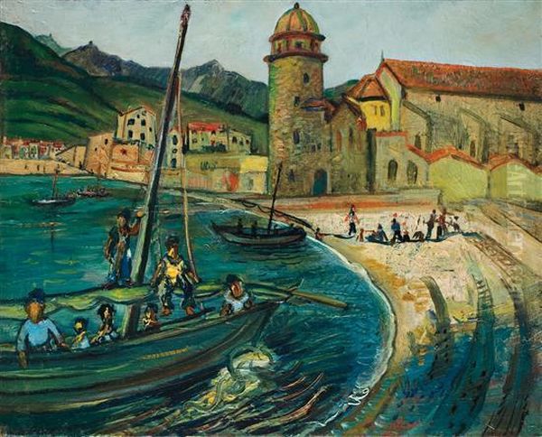 Collioure Oil Painting by Abraham Mintchine