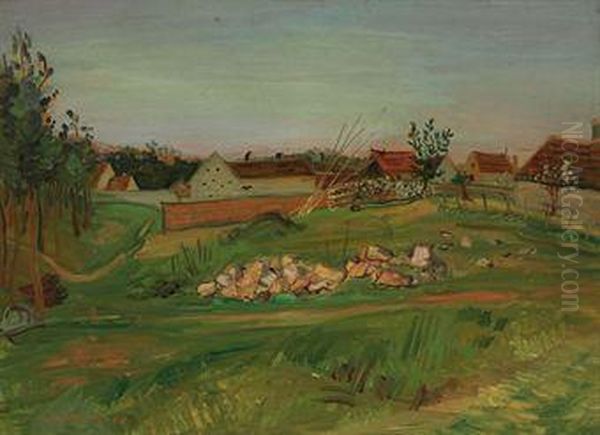 Paysage Oil Painting by Abraham Mintchine