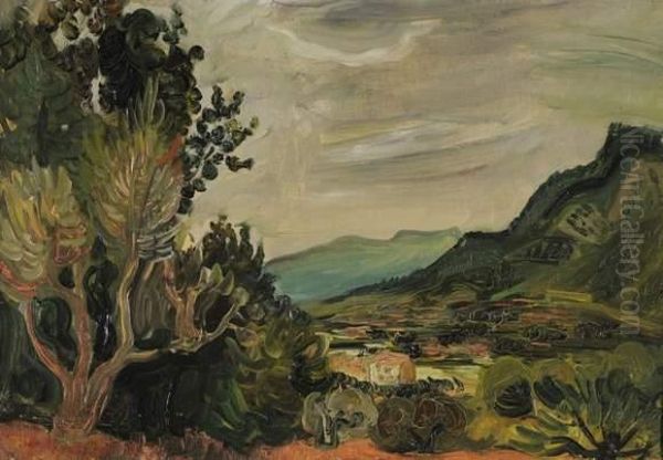 Paysage De Dordogne Oil Painting by Abraham Mintchine