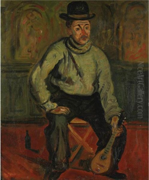 Le Musicien Oil Painting by Abraham Mintchine