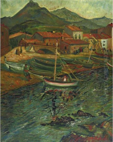 Collioure Oil Painting by Abraham Mintchine