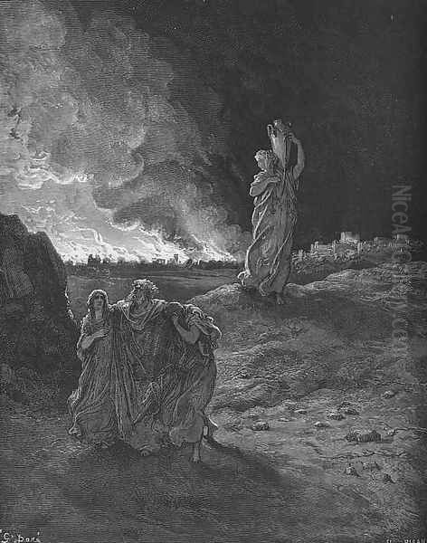 The Destruction of Sodom Oil Painting by Gustave Dore