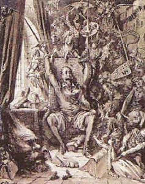 Don Quixote in his Library Oil Painting by Gustave Dore