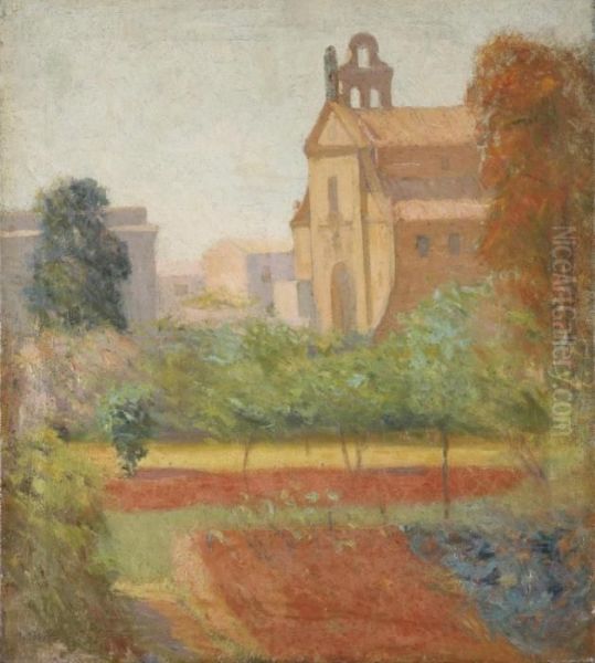 Hospital De Sant Antoni Abat Oil Painting by Joaquin Mir Trinxet