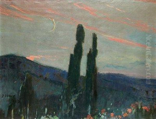 Atardecer. Oil Painting by Joaquim Mir