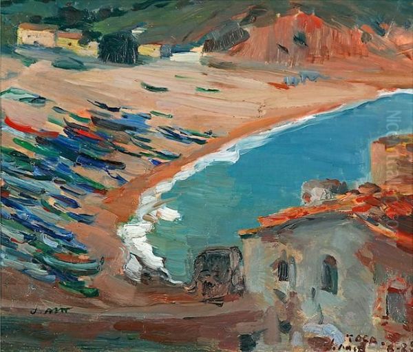 Playa De Tossa De Mar Oil Painting by Joaquim Mir