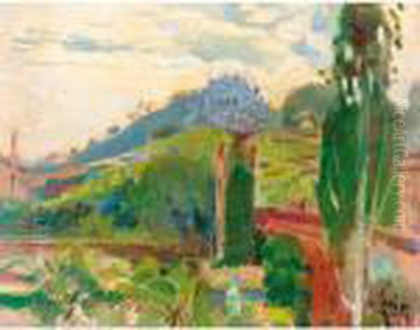 Paisaje (landscape) Oil Painting by Joaquin Miro