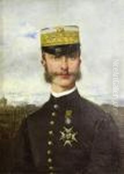 Militar Oil Painting by Francisco Miralles Galup