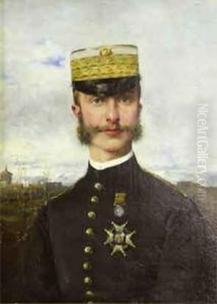 Militar Oil Painting by Francisco Miralles Galup