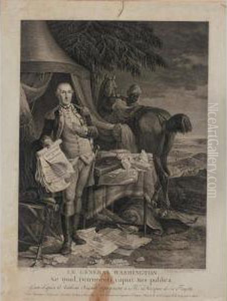 Le General Washington (hart 31; Wick, Fig. 17, 29) Oil Painting by Le Noel Jules Mire