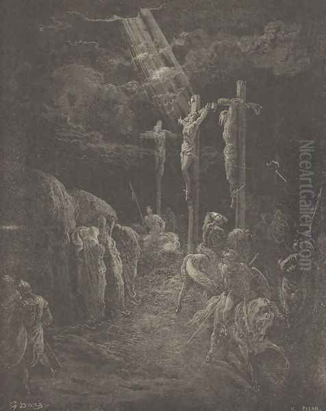 The Crucifixion Oil Painting by Gustave Dore