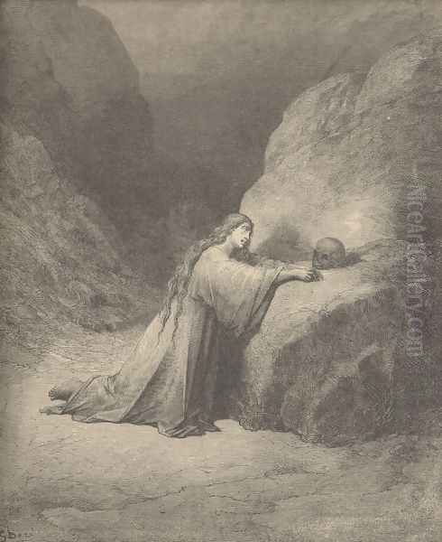 Mary Magdalene Oil Painting by Gustave Dore