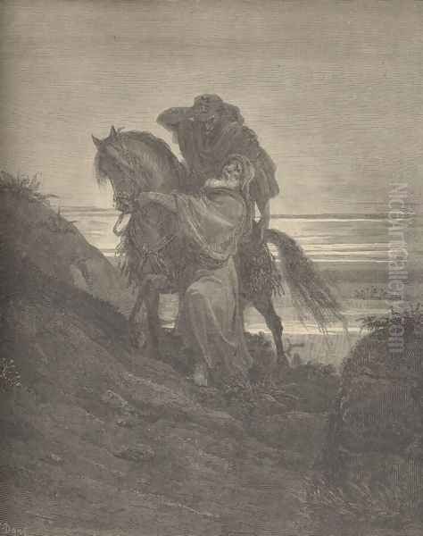 The Good Samaritan Oil Painting by Gustave Dore