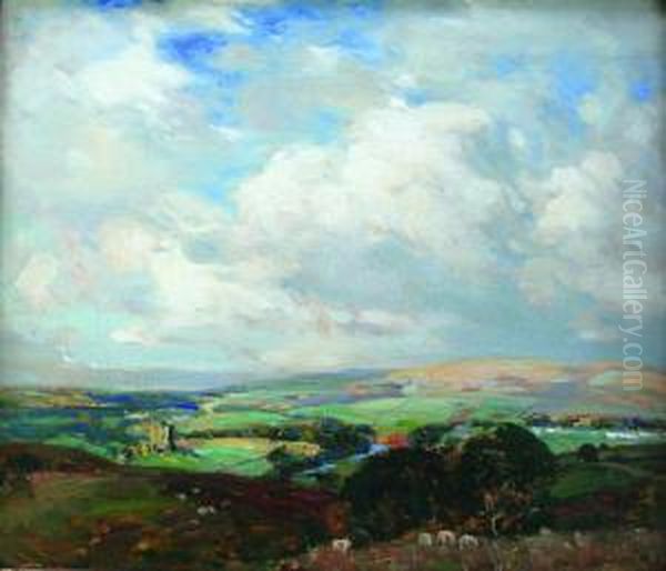 Near Dundonald Oil Painting by John Campbell Mitchell