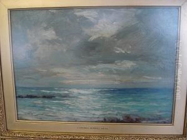 A Grey Day Machrihanish Oil Painting by John Campbell Mitchell