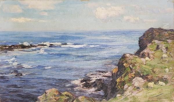 Summer Sea Oil Painting by John Campbell Mitchell