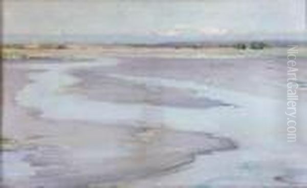 On The Solway Oil Painting by John Campbell Mitchell