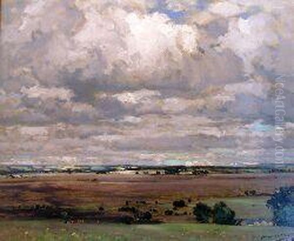 Cloudy Skies, Costorphine Oil Painting by John Campbell Mitchell