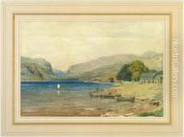 A View Of Ulswater Oil Painting by Philip Mitchell