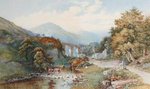 The Angler's Rest - Miller's Dale, Buxton, Derbyshire Oil Painting by Philip Mitchell