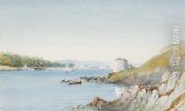 The Entrance To Hamoaze, Plymouth Oil Painting by Philip Mitchell