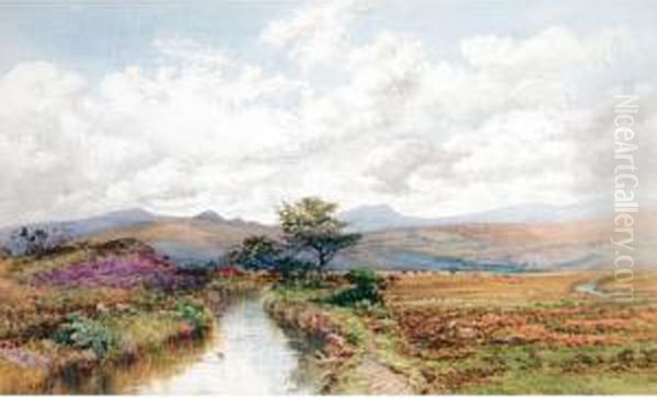 Landscape With Stream Oil Painting by Philip Mitchell