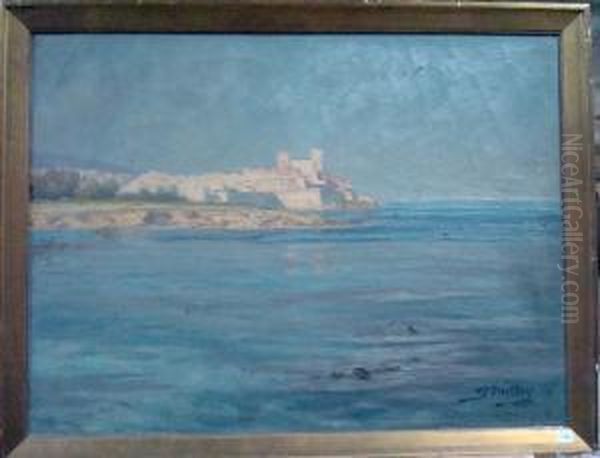 Le Rempards D'antibes Oil Painting by Joseph Mittey