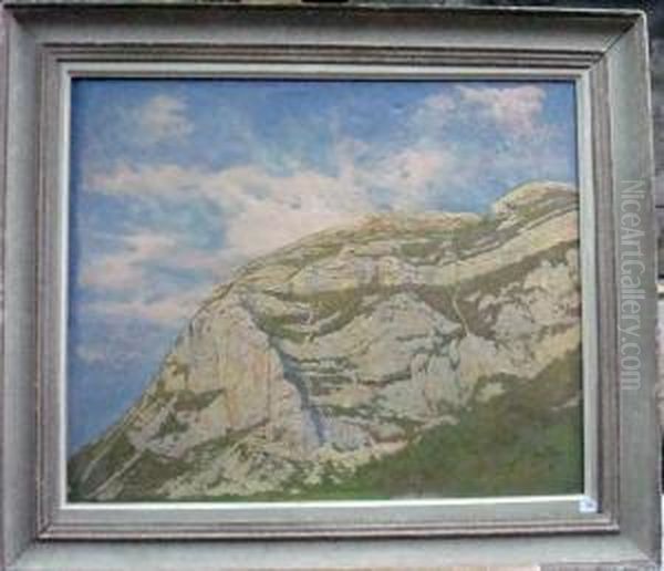 Paysage De Montagne Oil Painting by Joseph Mittey