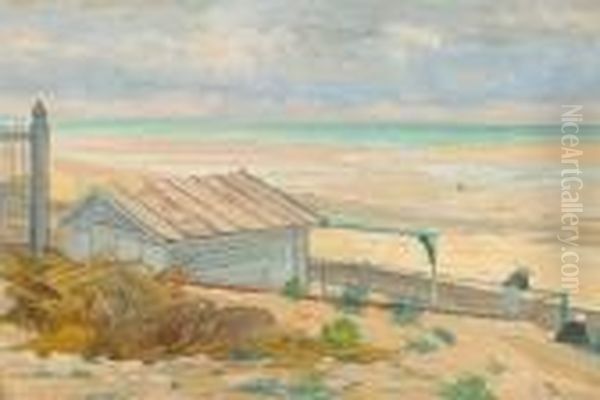 Vue D'une Plage Oil Painting by Joseph Mittey