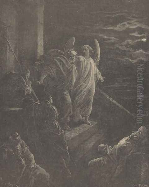 The Deliverance Of St. Peter Oil Painting by Gustave Dore