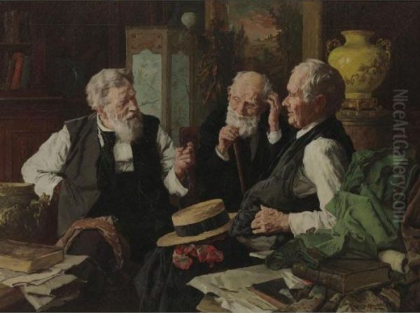 The Good Old Days Oil Painting by Louis Charles Moeller