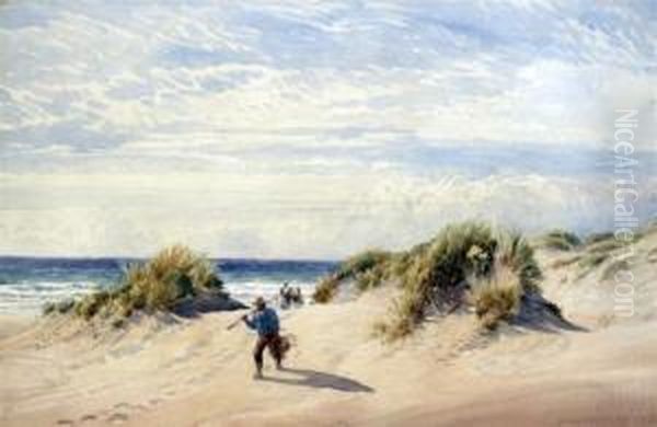 Sandhills, Perranporth, Cornwall Oil Painting by John Mogford