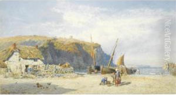 Near The Lizard, Cornwall Oil Painting by John Mogford