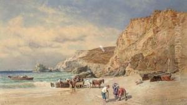 Kynance Cove, Cornwall Oil Painting by John Mogford