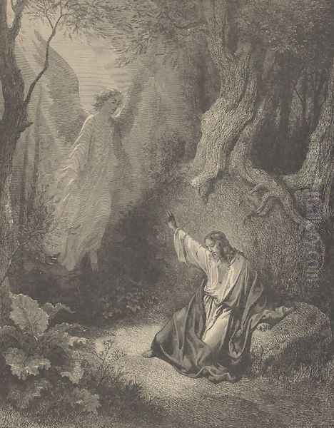 The Agony In The Garden Oil Painting by Gustave Dore