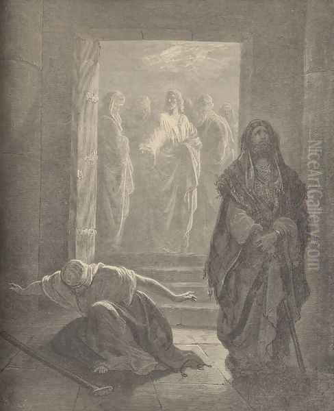 The Pharisee And The Publican Oil Painting by Gustave Dore