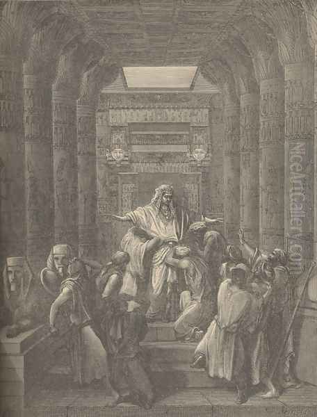 Joseph Making Himself Known To His Brethren Oil Painting by Gustave Dore