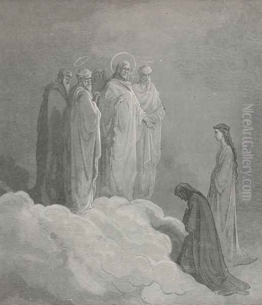 Be to mine eyes the remedy (Canto XXVI., line 15) Oil Painting by Gustave Dore