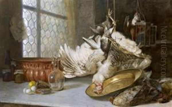 Still Life Withpoultry by Carl Moll