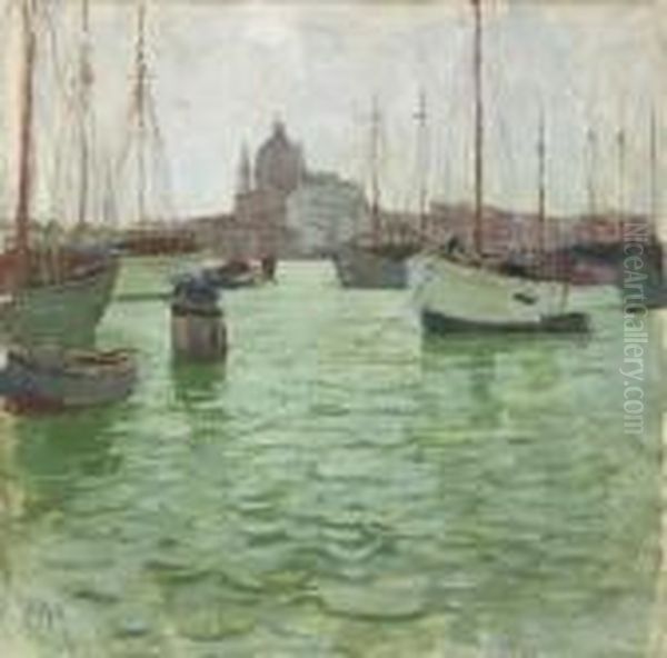 Santa Maria Della Salute Oil Painting by Carl Moll