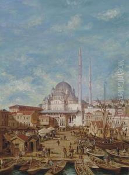 Yeni Cami, Constantinople Oil Painting by Robert Mols