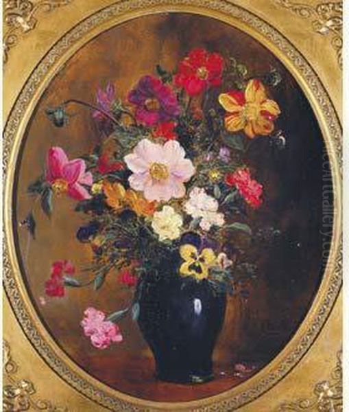 Stilleven Met Bloemen Oil Painting by Robert Mols