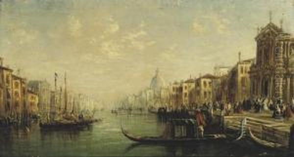 The Grand Canal, Venice Oil Painting by Francis Maltino